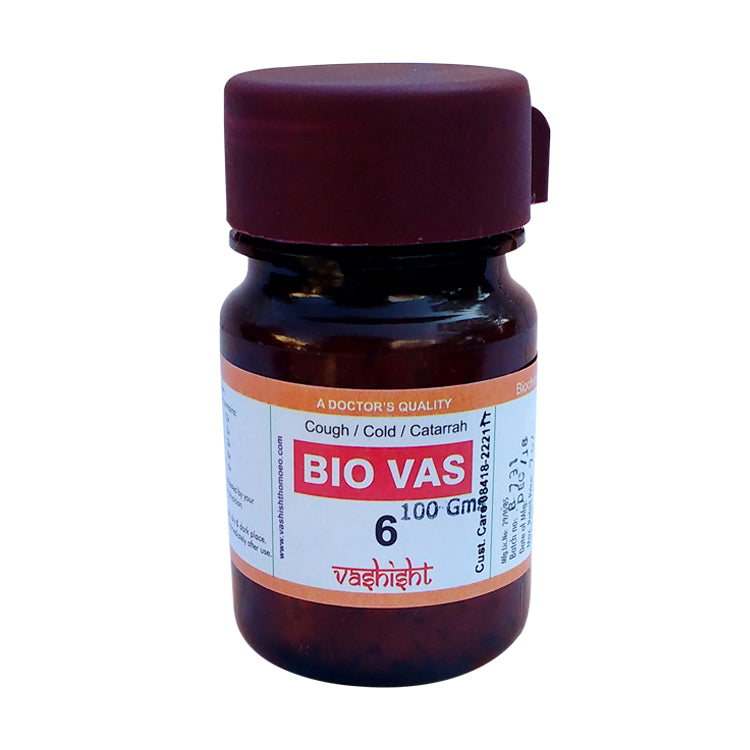 Dr.Vashisht Biocombination Bio Vas 6 (BC6)- Cough, Cold & Catarrh Medicine