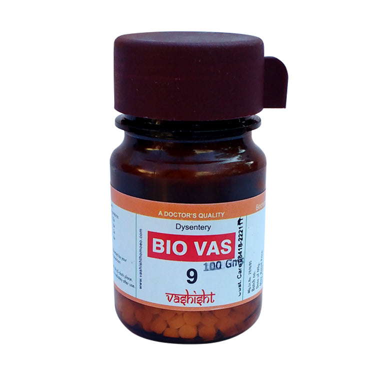Dr.Vashisht Biocombination Bio Vas 9 (BC9), ডিসেন্ট্রি হোমিওপ্যাথি প্রতিকার