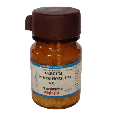 Vashisht Ferrum Phosphoricum for fever, inflammation, anemia, sore throat & fast recovery. Homeopathic iron remedy