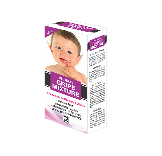 Dr Raj Gripe Mixture for digestive upsets during the teething period