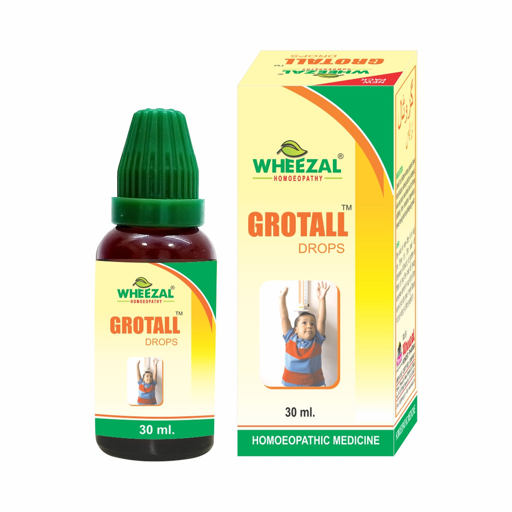 Wheezal Homeopathy Grotall Drops, Height Promoter, Growth Booster