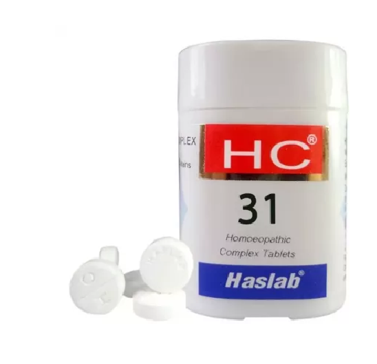 Haslab Homeopathy HC- 31 HYPERICUM COMPLEX TABLET (ARTHRITIS जोड़ोंमेंसूजन)