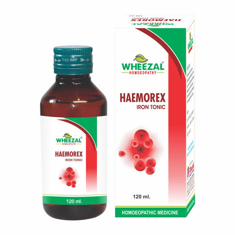 Wheezal Homeopathy Haemorex Iron Tonic for Anorexia, Anemia