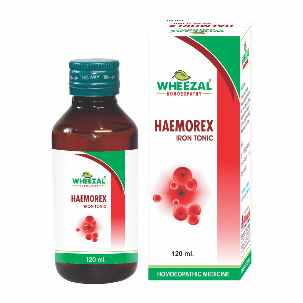 Wheezal Homeopathy Haemorex Iron Tonic for Anorexia, Anemia
