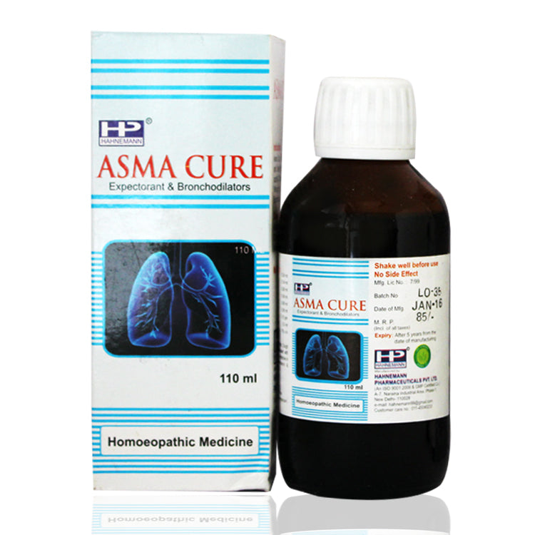Hahnemann pharma Asma Cure Syrup - An expectorant and bronchodilator