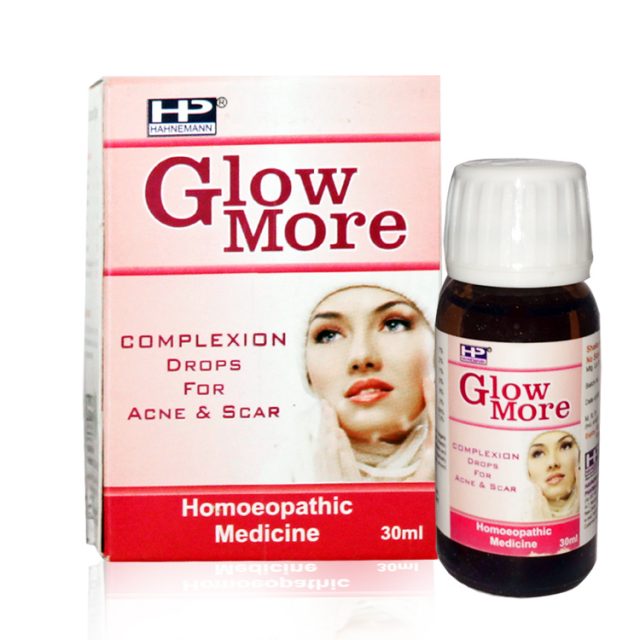 Hahnemann pharma Glow More complexion drops for acne, scars