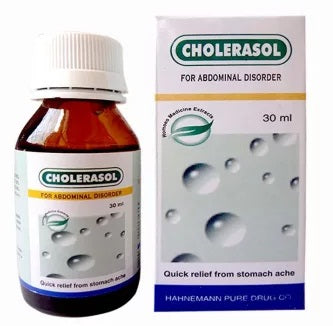 Hapdco Cholerasol drops homeopathy stomach cramps medicine