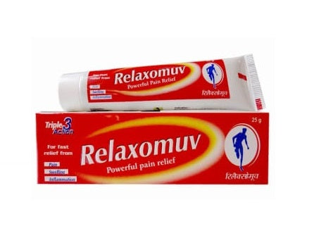 Hapdco Relaxomuv homeopathy pain relief ointment swelling inflammation