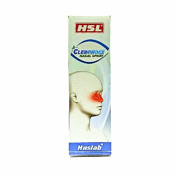 Haslab Cleronose Nasal Spray clears nasal blockage, relieves dryness, improves loss of smell, and supports sinusitis and allergic rhinitis relief naturally. 15ml.