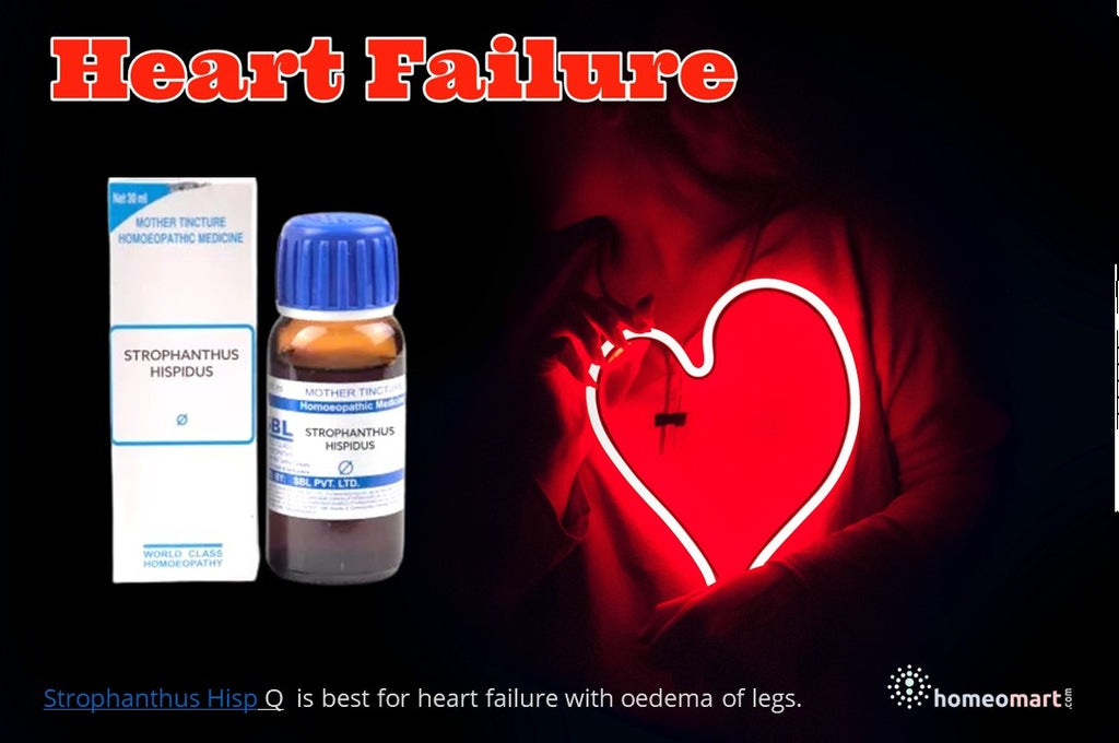 Heart failure edema treatment homeopathy Strophanthus hisp Q
