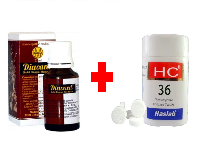 Heart Health Combo with Adel Diacard Gold drops and Haslab HC36