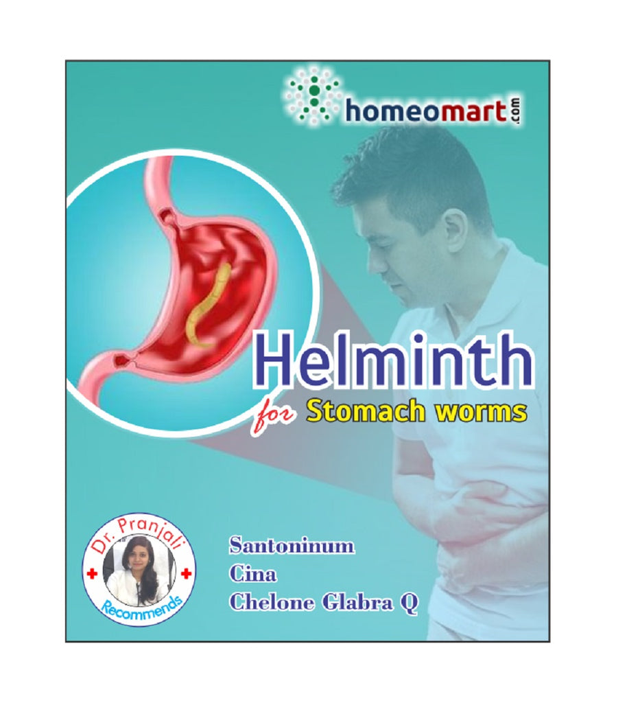 Helminth Homeopathy stomach worm medicine with Cina