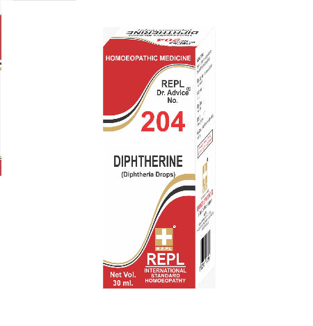 homeopathy REPL Dr Adv No 204 Relieves sore throat, diphtheria, & swelling with this homeopathic blend of Phytolacca, Lachesis & Apis. Eases pain & hoarseness naturally.