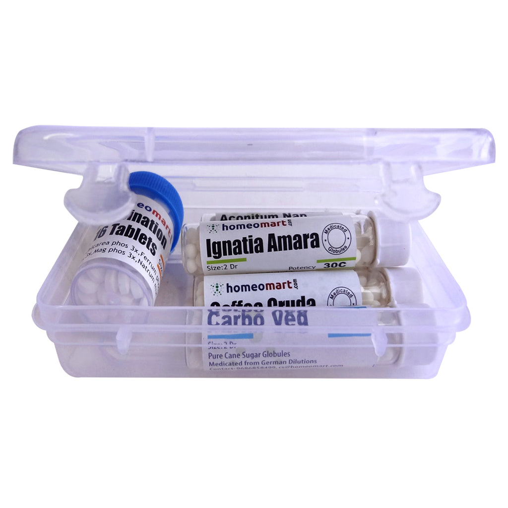 Homeopathy Stress, kit with Coffea cruda, Ignatia amara