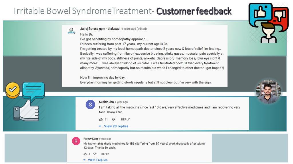 Irritable Bowel Syndrome IBS treatment in homeopathy customer reviews