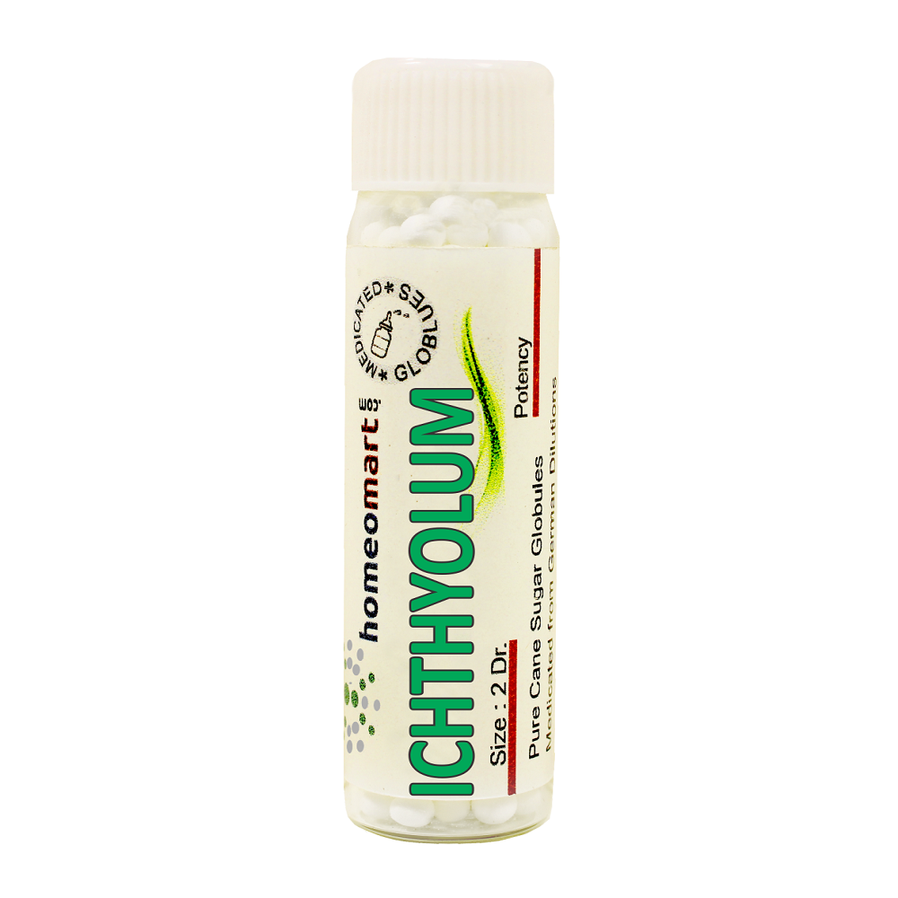 Ichthyolum Homeopathy 2 Dram Pills 6C, 30C, 200C, 1M