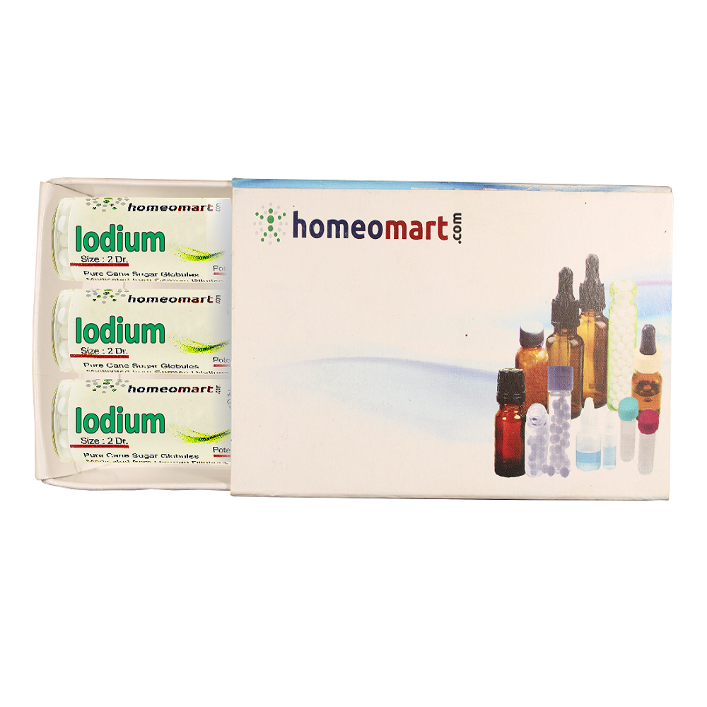 Iodium Homeopathy 2 Dram Pills Box