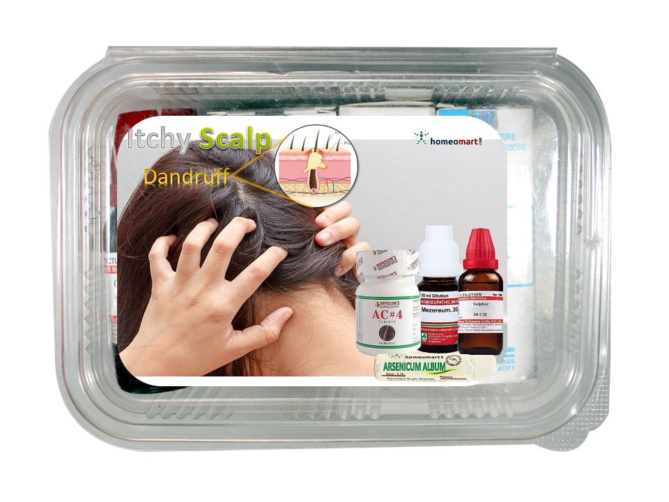 Itchy Scalp, Dandruff, Seborrheic dermatitis medicine Kit