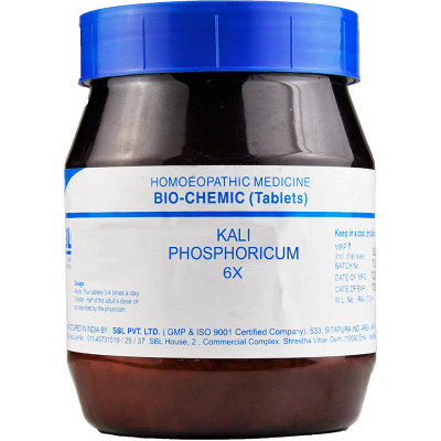 SBL Biochemic Tablet Kali Phosphorica 3x, 6x, 12x, 30x, 200x 