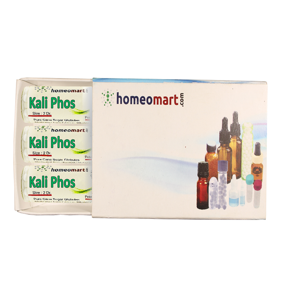 Kali Phosphoricum 2 Dram Pills Homeopathy Box in 6C, 30C, 200C, 1M, 10M