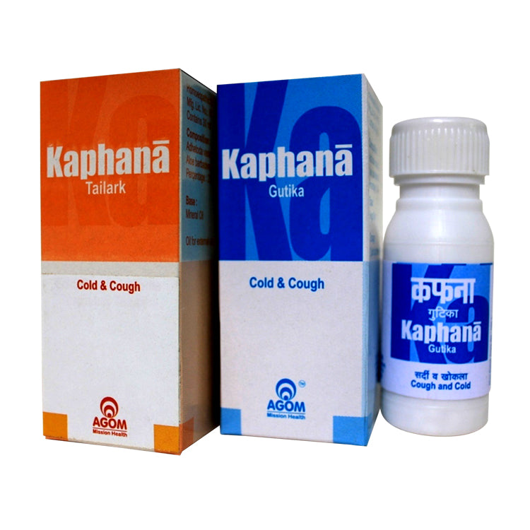 Kaphana Gutika Oil & Pills Combo for Cough & Cold