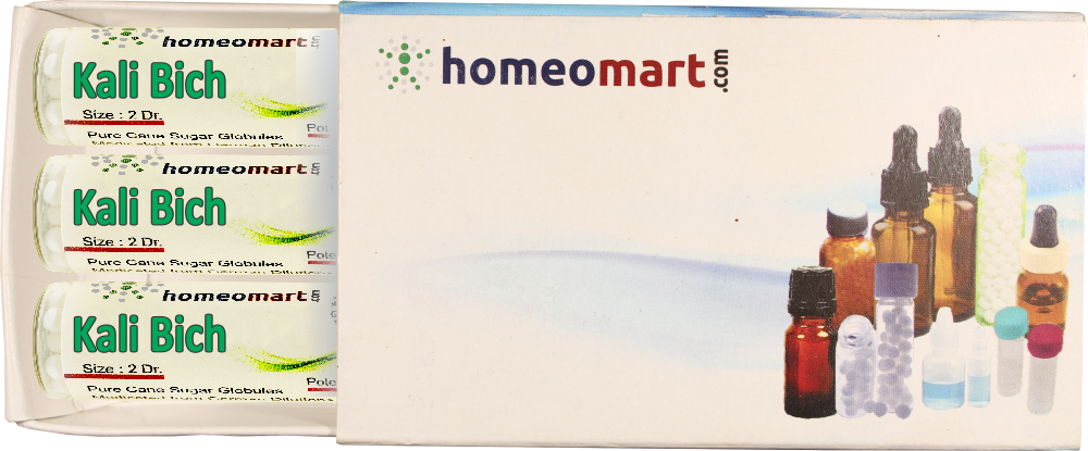 Kali Bichromicum Homeopathy Medicated Pills Box