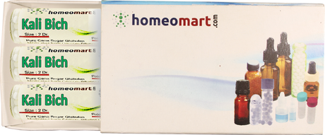 Kali Bichromicum Homeopathy Medicated Pills Box