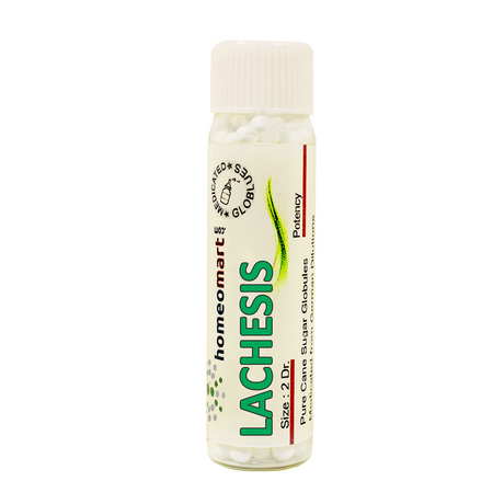 Homeopathy Lachesis 2 Dram Pills 6C, 30C, 200C, 1M, 10M