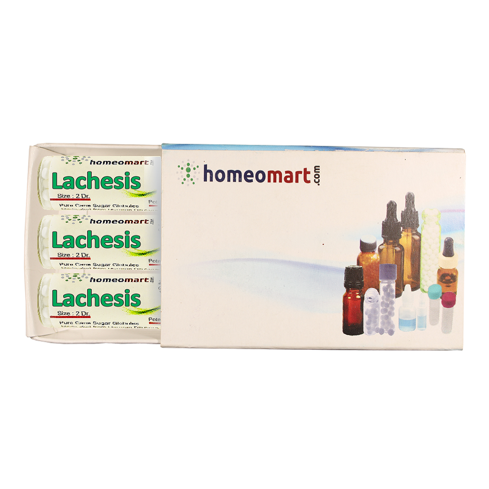 Homeopathy Lachesis 2 Dram Pills 6C, 30C, 200C, 1M, 10M