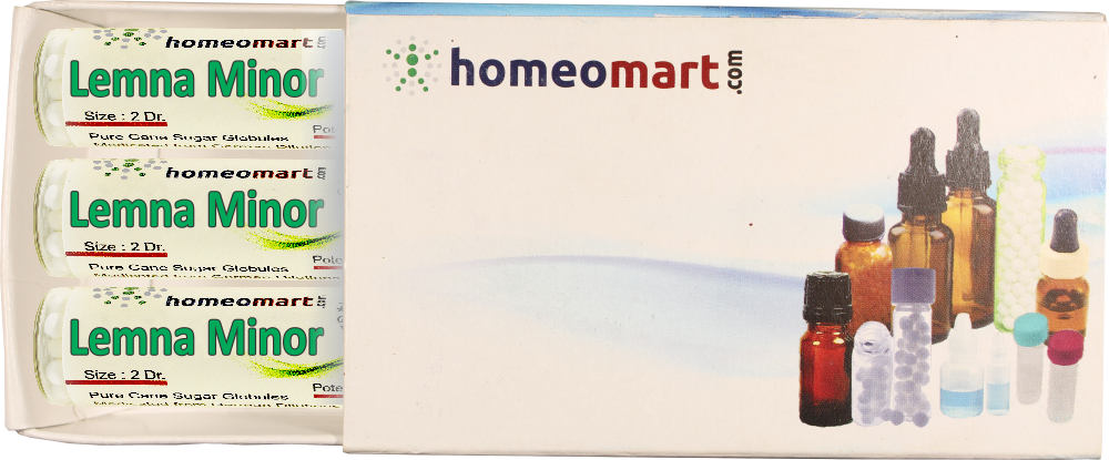 Lemna Minor Homeopathy medicated pills box 