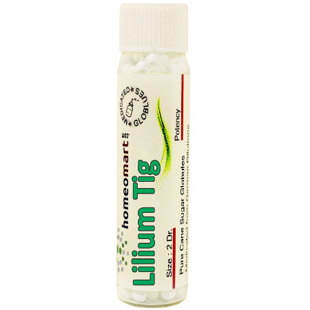 Lilium Tigrinum Homeopathy medicated pills bottle