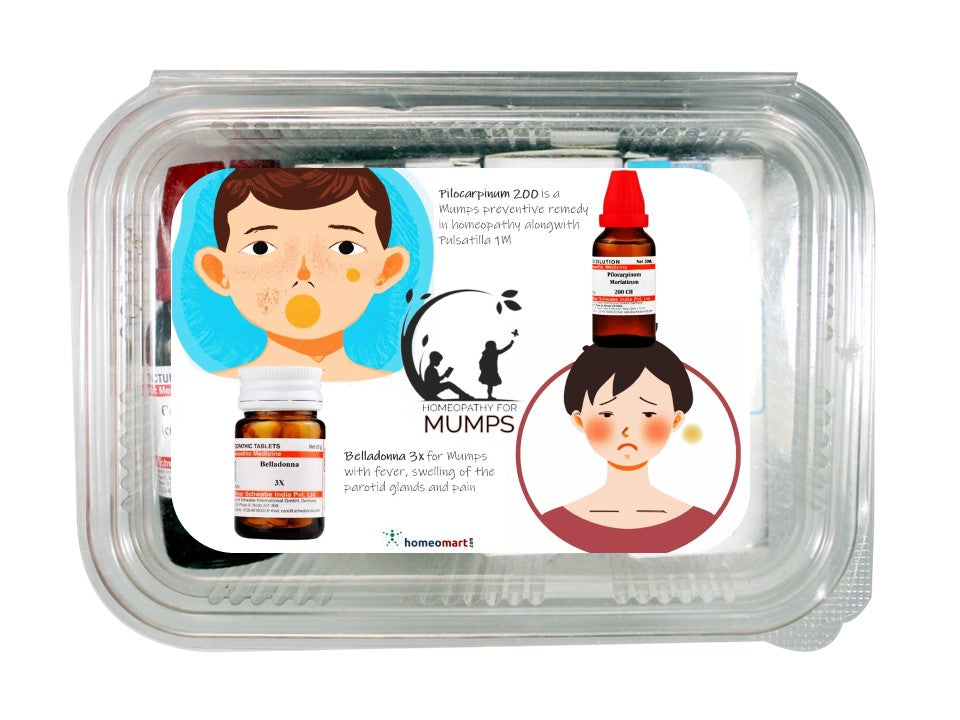 Mumps prevention and treatment medicines in Homeopathy