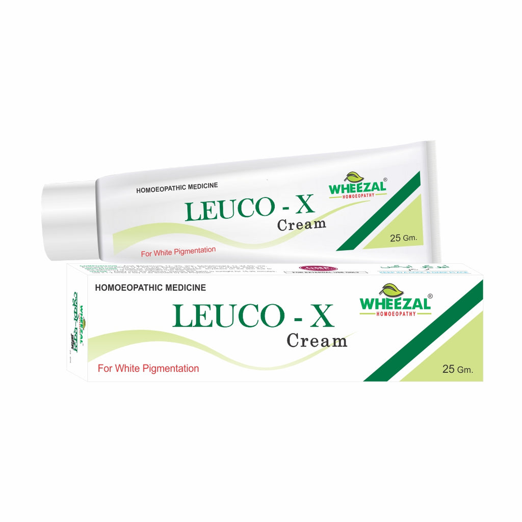 Wheezal Homeopathy Leuco X Cream, Tablets for Leucoderma, vitiligo