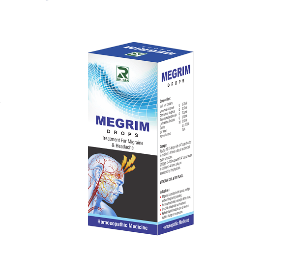 Dr Raj Megrim Drops for Migraine & Headache