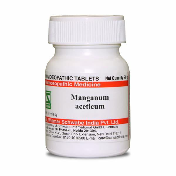 schwabe Manganum Aceticum (Manganese Acetate) Tablets 3x, 6X