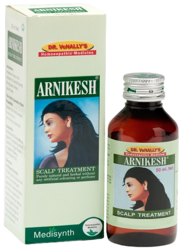 Medisynth Arnikesh Scalp Treatment Oil. Homeopathy Hair fall, Burning eyes, Insomnia