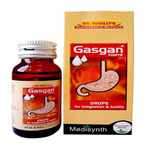 Medisynth Gasgan forte drops, homeopathy for Indigestion, Acidity, Heart burn