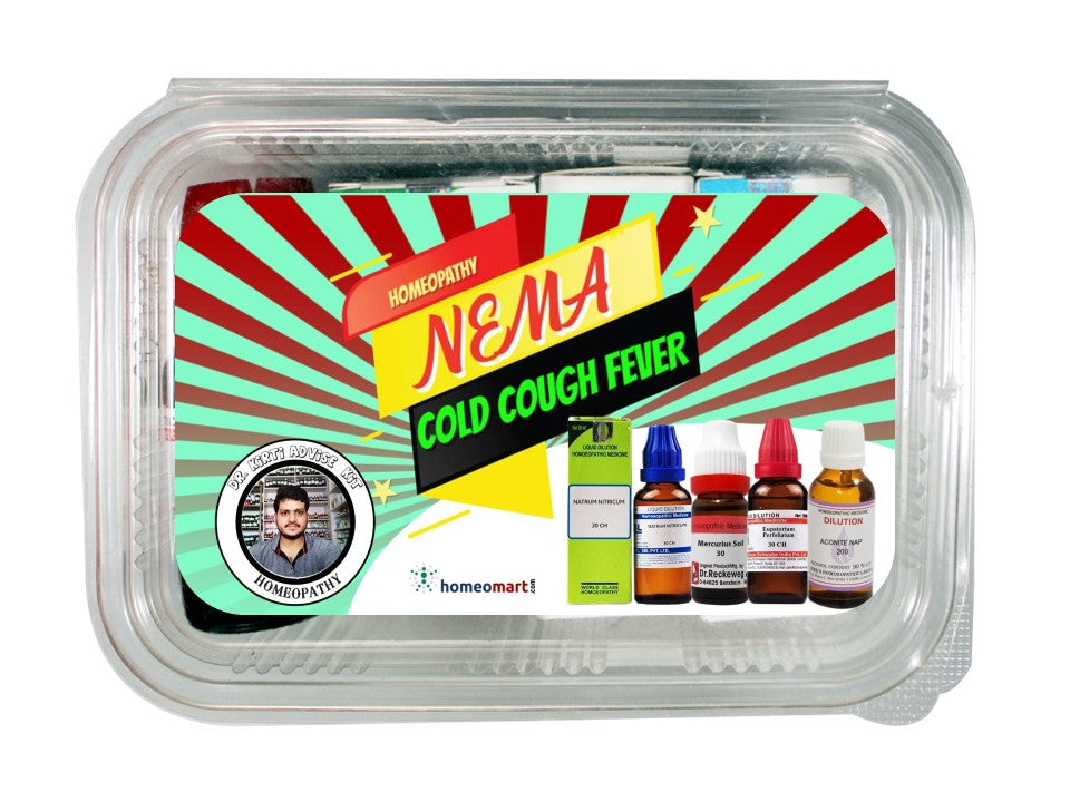 Dr. Kirti Homeopathy NEMA  combination for Cold, Cough, Fever