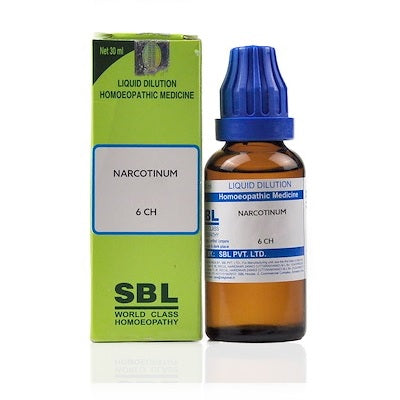 SBL Narcotinum Homeopathy Dilution 6C, 30C, 200C, 1M, 10M, CM