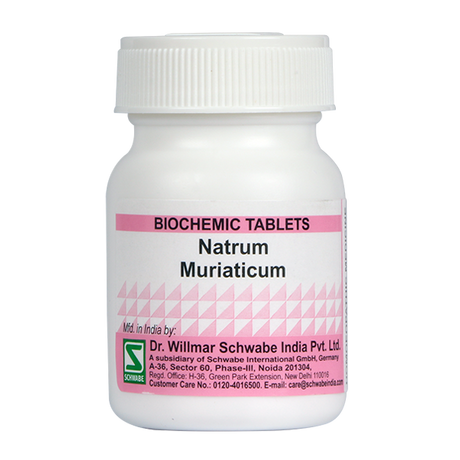 Schwabe Natrum Muriaticum Biochemics Tablets for Constipation, Cold with Watery discharge