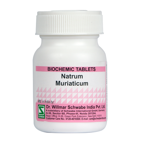 Schwabe Natrum Muriaticum Biochemics Tablets for Constipation, Cold with Watery discharge