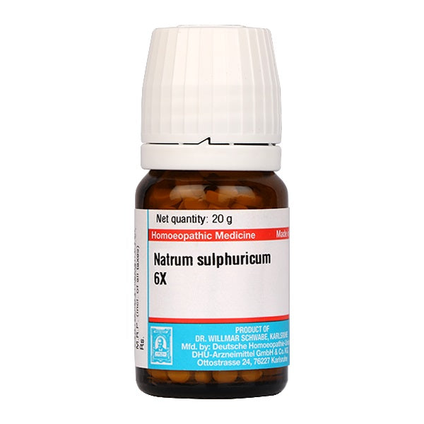 Schwabe Germany WSG Natrum Sulphuricum, Flu symptoms, acid indigestion