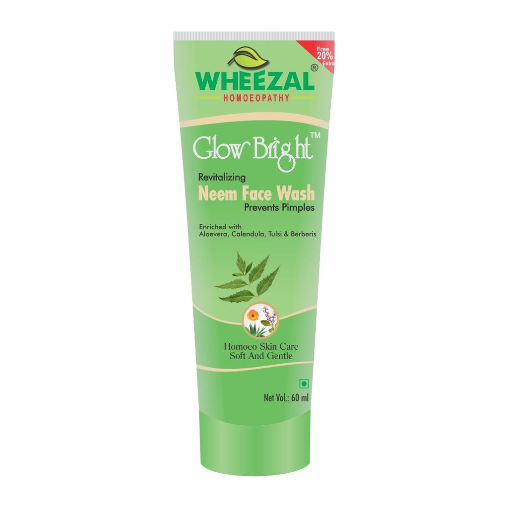 Wheezal Homeopathy Glow Bright Neem Face Wash