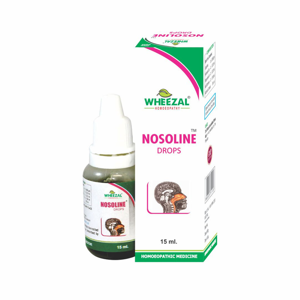 Wheezal Homeopathy Nosoline Drops for Nasal Dryness, Blockage