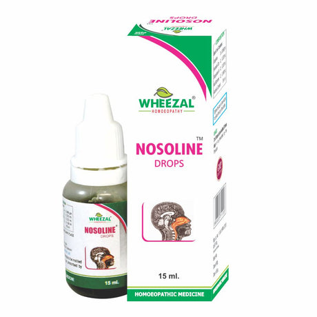 wheezal nosoline nasal drops, wheezal nosoline drops, homeopathic nasal drops, nasal congestion homeopathy, blocked nose homeopathy, homeopathic medicine for blocked nose, nasal allergy medicine, allergic rhinitis homeopathy, sinus congestion homeopathy,