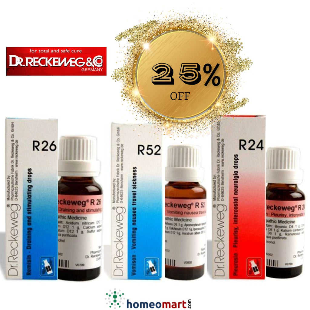 Reckeweg homeopathy R drops discounts 25% off