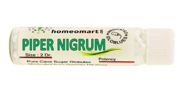 Piper Nigrum Homeopathy 2 Dram medicated Pills 6c, 300c, 200c, 1M