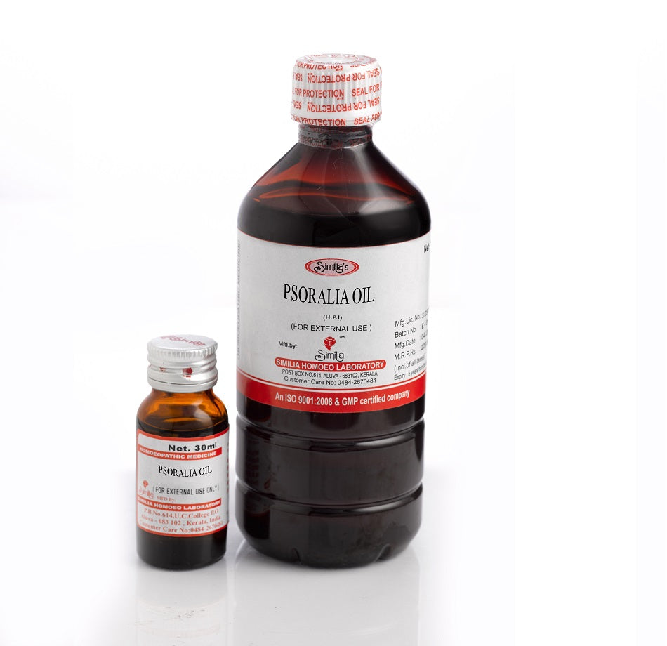 Homeopathy  Psoralea Cor Oil (Babchi) for psoriasis & skin diseases