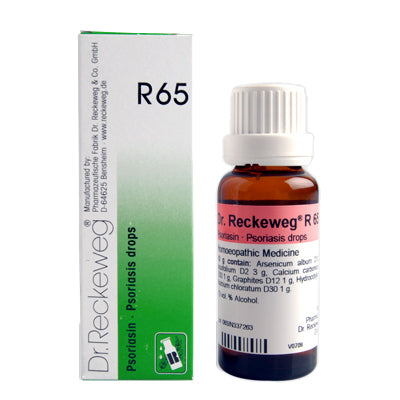 Dr.Reckeweg R65 Psoriasis homeopathy drops for Eczema, Psoriasis vulgaris