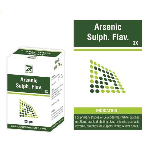 Dr Raj Arsenic Sulph.Flav 3X Tablets for Leucoderma, Vitiligo